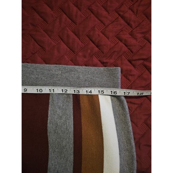 Shein Plus Size Striped Sweater Knit Skirt 1XL Long Casual - Picture 3 of 5